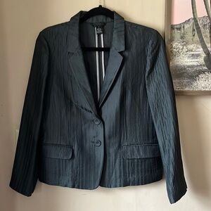 J. Crew Collection Dark Gray Silk & Wool Formal Cocktail Blazer Size 8